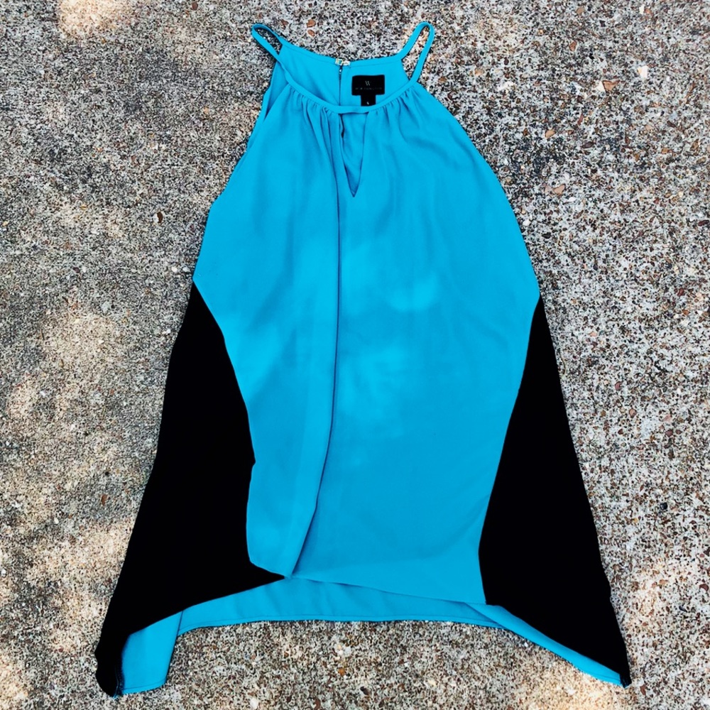 Worthington Teal & Black Women’s Halter Top